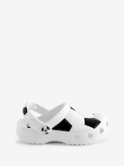 Crocs White Classic Kids Soccer Ball Clogs - Image 1 of 5