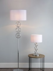 Dar Lighting Chrome Venus Table Lamp With Shade - Image 2 of 5