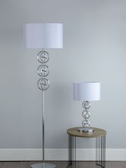 Dar Lighting Chrome Venus Table Lamp With Shade - Image 3 of 5