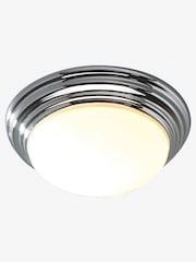 Dar Lighting Chrome Dar Biba Large Bathroom Flush Ceiling Light - Image 5 of 6
