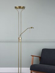 Dar Lighting Brass Hannah Mother and Child Floor Lamp - Image 2 of 4