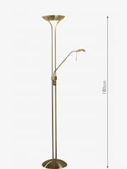 Dar Lighting Brass Hannah Mother and Child Floor Lamp - Image 4 of 4