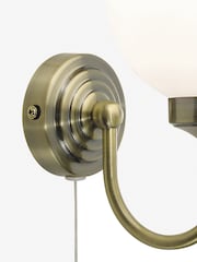 Dar Lighting Brass Biba Bathroom Wall Light - Image 4 of 6