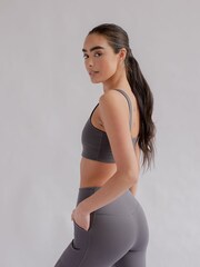 Girlfriend Collective High Rise Pocket Leggings - Image 5 of 8