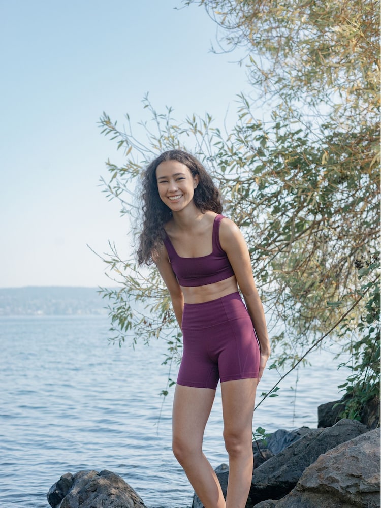 Girlfriend Collective High Rise Run Shorts - Image 7 of 7