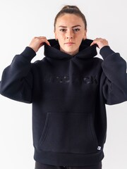 Miss Kick Womens Leah Embroided Black Hoodie - Image 1 of 5