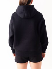 Miss Kick Womens Leah Embroided Black Hoodie - Image 2 of 5