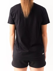 Miss Kick Womens Sandy 100% Cotton Black T-Shirt - Image 2 of 4