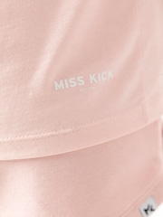 Miss Kick Womens Sandy 100% Cotton Black T-Shirt - Image 4 of 4