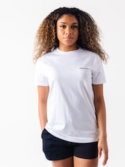 Miss Kick Womens Esme 100% Cotton White T-Shirt - Image 1 of 4