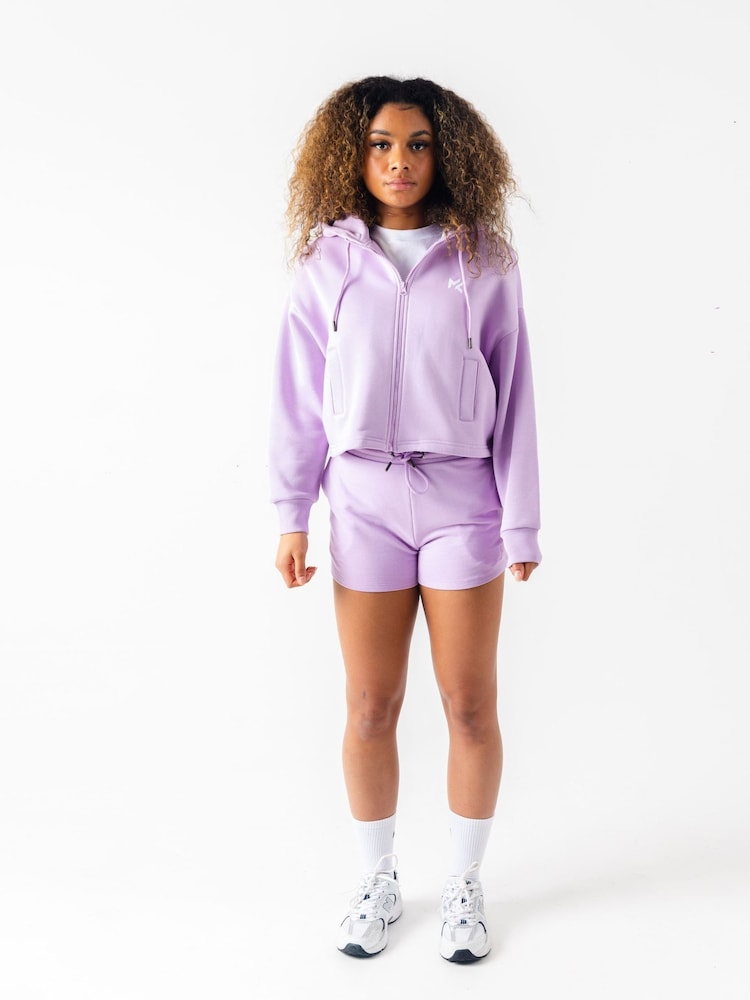 Miss Kick Womens Boxy Zip Through Hoodie - Image 1 of 4
