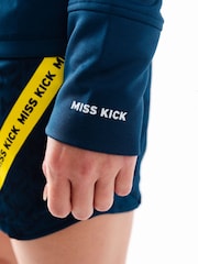 Miss Kick Womens Teal Blue Standard Training Shorts - Image 3 of 4