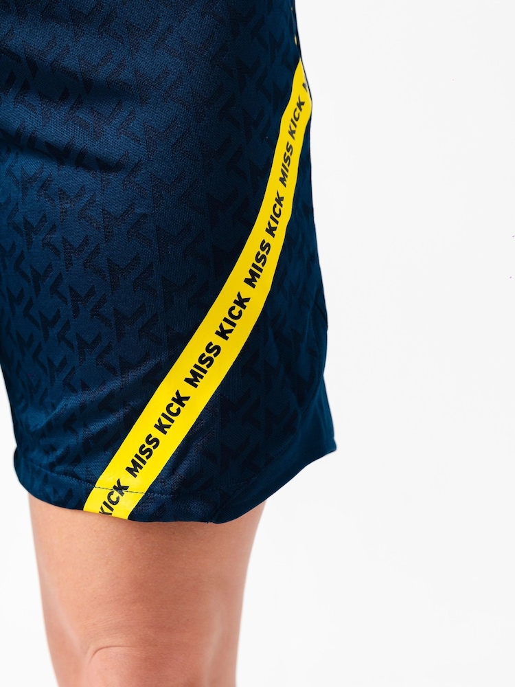 Miss Kick Womens Teal Blue Standard Training Shorts - Image 4 of 4