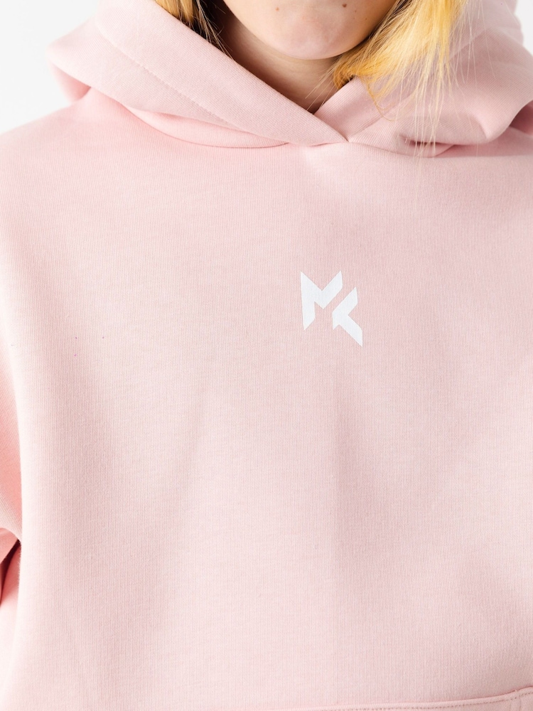 Miss Kick Girls Pale Pink Beth Print Hoodie - Image 4 of 4