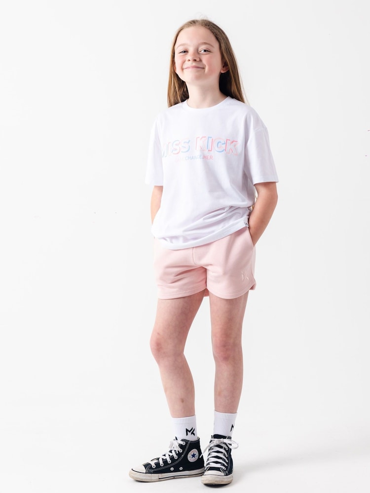 Miss Kick Girls Pale Blue Lion Lounge Shorts - Image 1 of 5