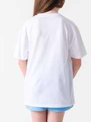 Miss Kick Girls Rachel 100% Cotton White T-Shirt - Image 3 of 5