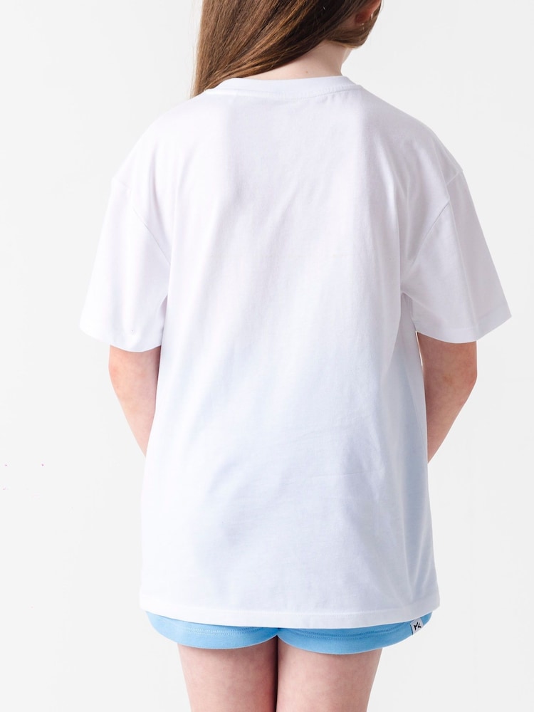 Blanc - T-shirt Miss Kick Girls Rachel 100% coton blanc - Image 3 of 5