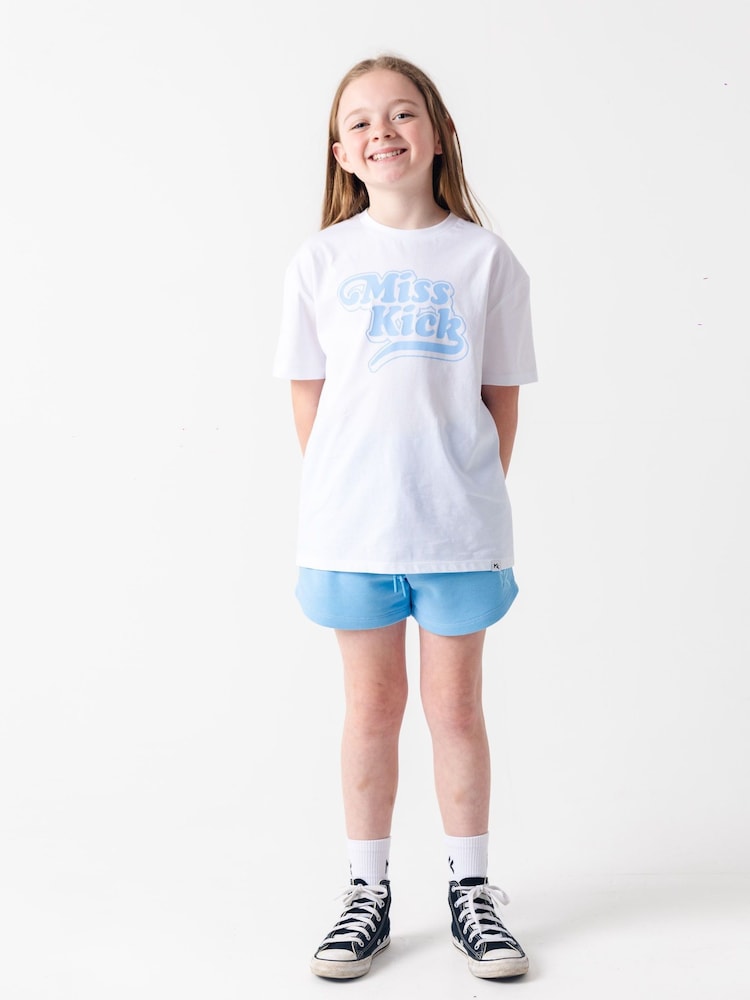 Blanc - T-shirt Miss Kick Girls Rachel 100% coton blanc - Image 4 of 5