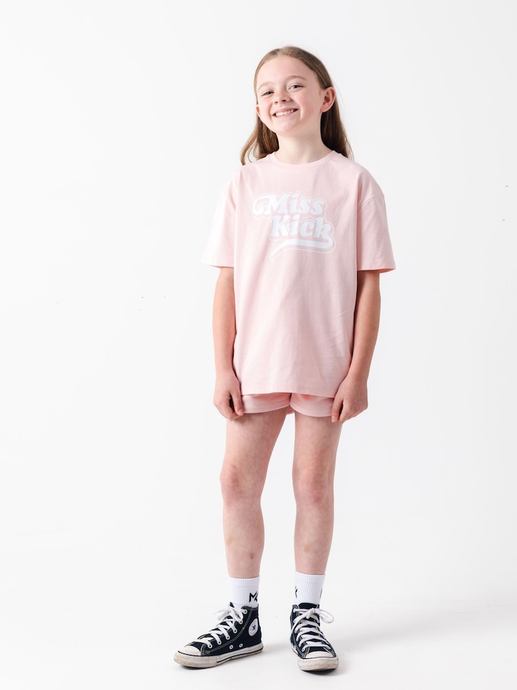 Miss Kick Girls Rachel 100% Cotton White T-Shirt - Image 1 of 4
