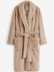 Neutral Carved Dressing Gown - Image 7 of 8