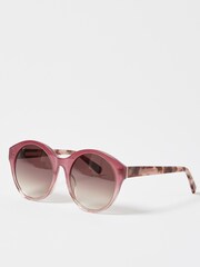 Oliver Bonas Pink Watermelon Tortoiseshell Sunglasses - Image 2 of 6