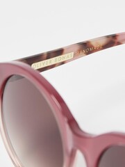Oliver Bonas Pink Watermelon Tortoiseshell Sunglasses - Image 5 of 6