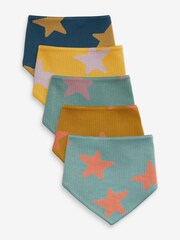 Blue Star Baby Bibs 5 Pack - Image 1 of 6