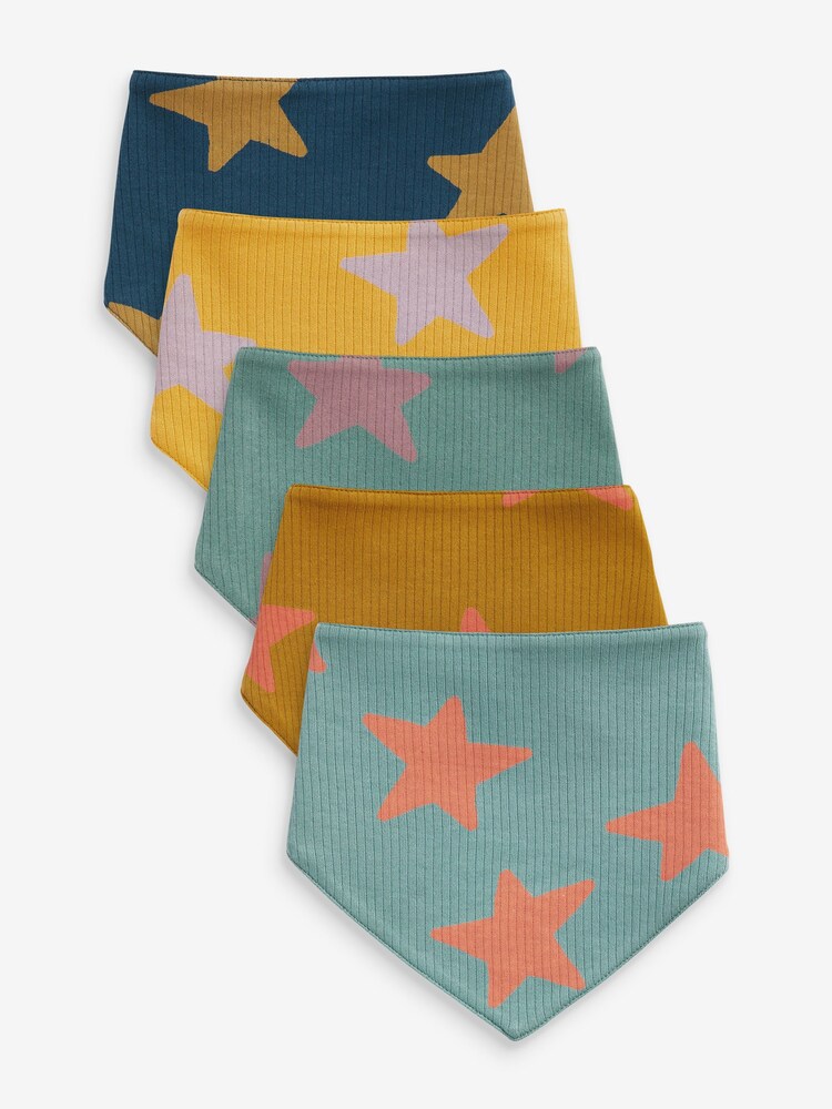 Blue Star Baby Bibs 5 Pack - Image 1 of 6