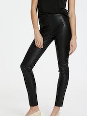 Soaked in Luxury Black Kaylee PU Leggings - Image 1 of 7