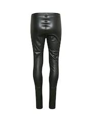 Soaked in Luxury Black Kaylee PU Leggings - Image 6 of 7