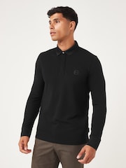 Armani Exchange Long Sleeve Polo Shirt - Image 1 of 4