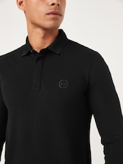 Armani Exchange Long Sleeve Polo Shirt - Image 3 of 4