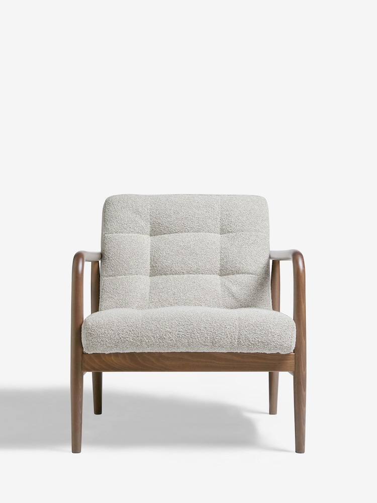 Casual Bouclé Light Natural Collection Luxe Benji Armchair - Image 2 of 6