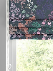 Sara Miller Navy 100% Cotton Underwater Made to Measure Roman Blind - Image 2 of 6