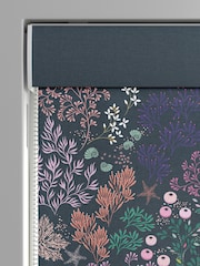 Sara Miller Navy 100% Cotton Underwater Made to Measure Roman Blind - Image 3 of 6