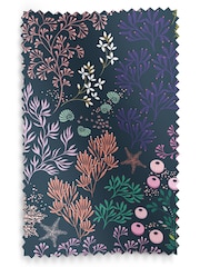 Sara Miller Navy 100% Cotton Underwater Made to Measure Roman Blind - Image 6 of 6