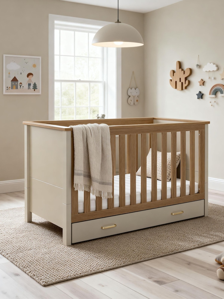 Babymore Cashmere Mira Cot Bed - Image 1 of 6 Babymore Cashmere Mira Cot Bed - Image 1 of 6