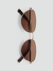 Mango Gold Frame Sunglasses - Image 4 of 4