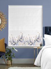 Sara Miller White 100% Cotton Wisteria Made to Measure Roman Blind - Image 4 of 5