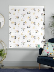 Sara Miller White 100% Cotton Lemon Cluster Made to Measure Roman Blind - Image 5 of 6