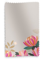 Sara Miller Pale Grey 100% Cotton Peony Border Made to Measure Roman Blind - Image 5 of 5