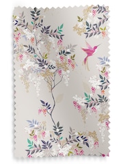 Sara Miller Oyster 100% Cotton Hummingbird Made to Measure Roman Blind - Image 6 of 6