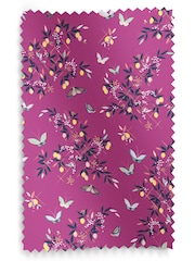 Sara Miller Purple 100% Cotton Butterflies & Trellis Made to Measure Roman Blind - Image 6 of 6