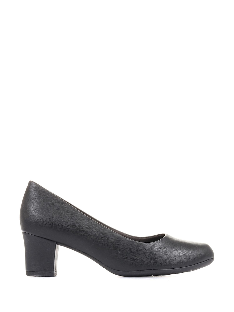 Pavers Black Heeled Court Shoes - Image 1 of 5