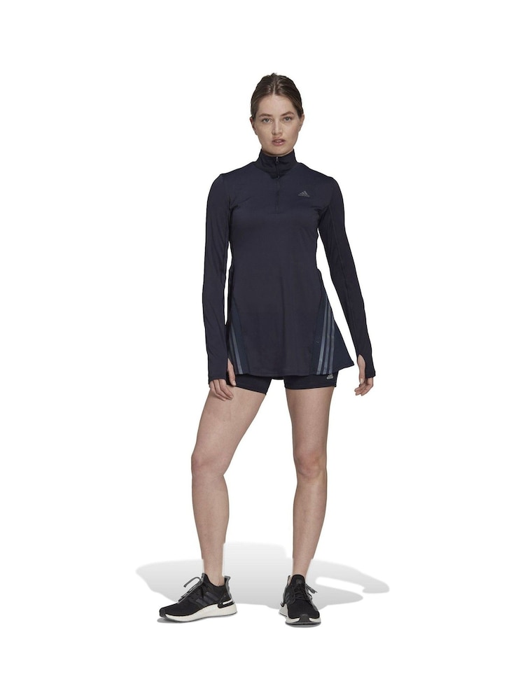 adidas Blue Run Icon 3-Stripes Dress - Image 1 of 8