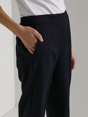 Kaffe Kasakura HW Cropped Relaxed Fit High Waist Length Regular Leg Trousers - Image 4 of 6