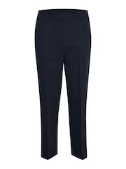 Kaffe Kasakura HW Cropped Relaxed Fit High Waist Length Regular Leg Trousers - Image 5 of 6