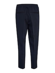 Kaffe Kasakura HW Cropped Relaxed Fit High Waist Length Regular Leg Trousers - Image 6 of 6