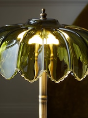 Rockett St George Green/Gold Palm Desert Island Table Lamp - Image 3 of 4
