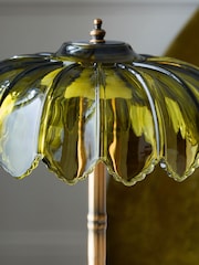 Rockett St George Green/Gold Palm Desert Island Table Lamp - Image 4 of 4